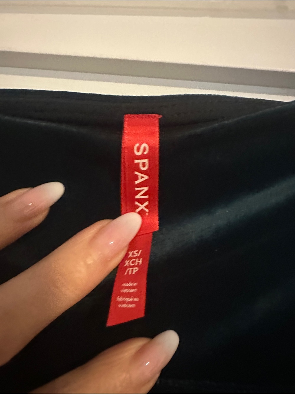 Spanx Emerald Green Velvet Leggings.